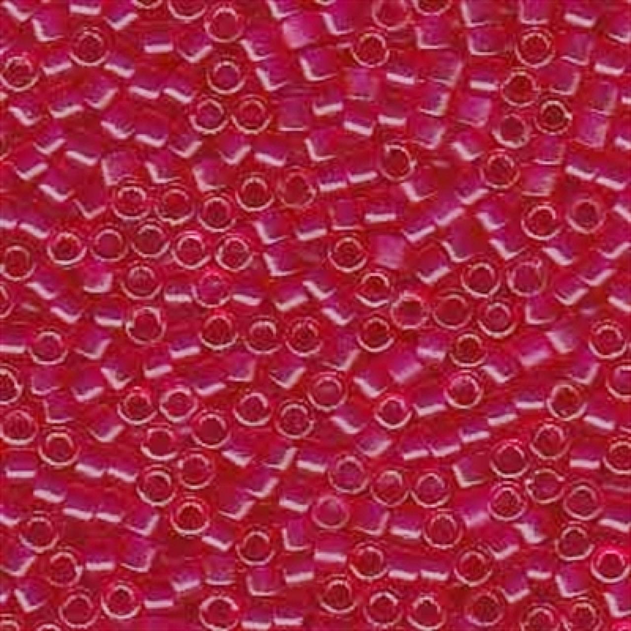 Delica 11/0 DB0775 Dyed Transparent Fuchsia Semi Matted