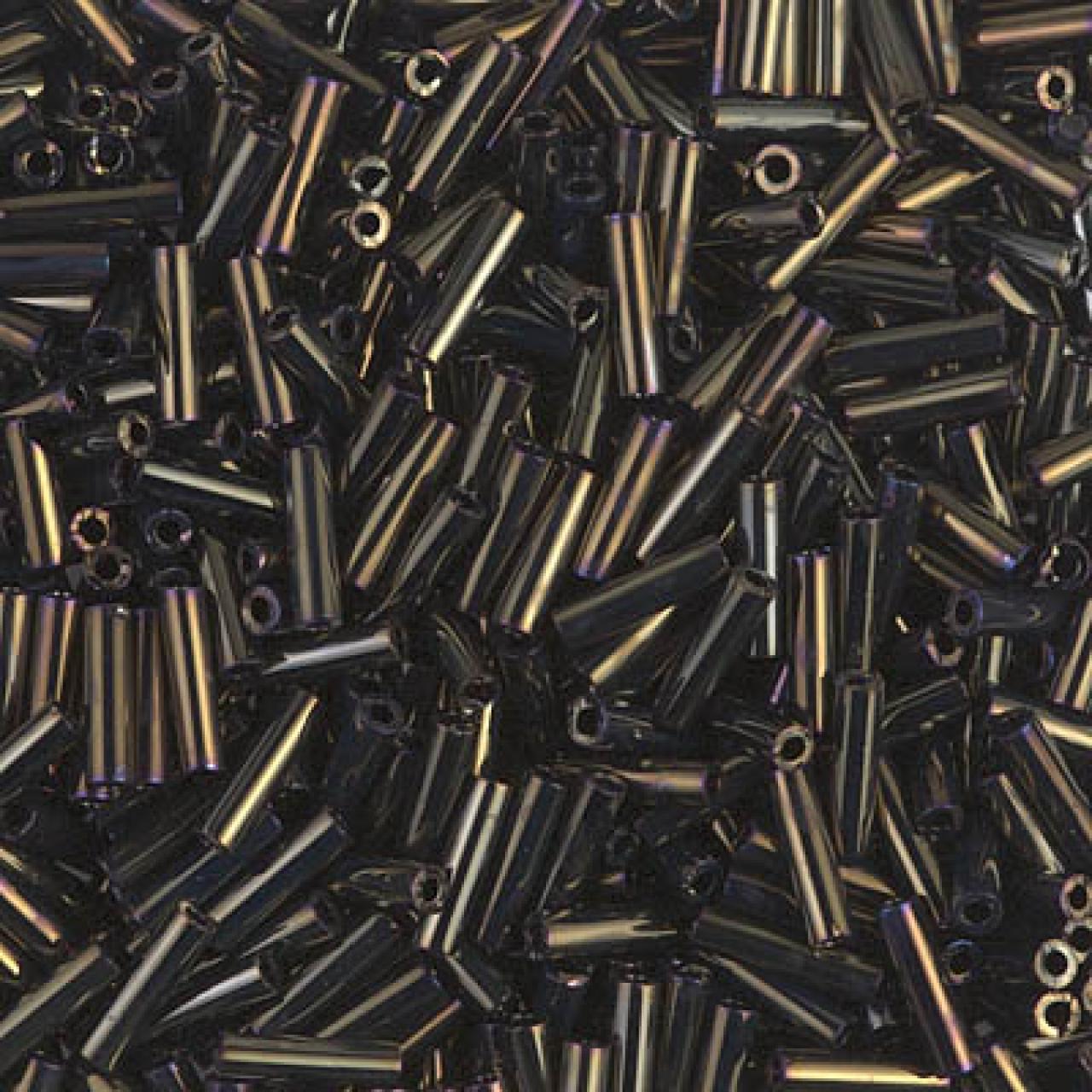 Miyuki Bugle 6mm Metallic Brown Iris 0458
