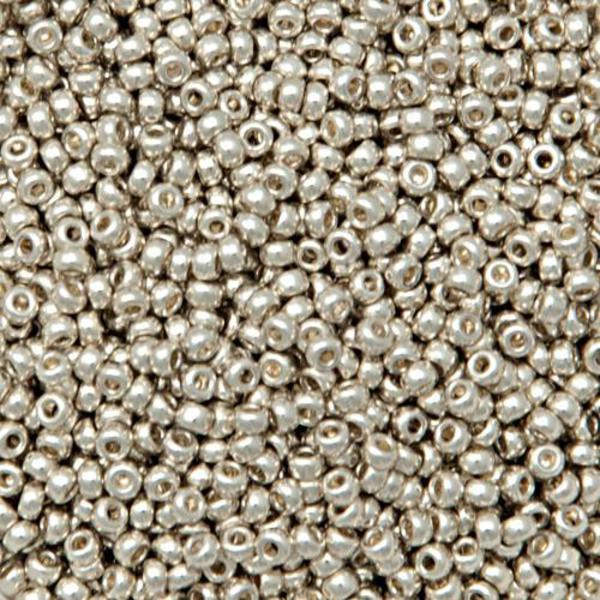 Margele de nisip Miyuki 8/0 4201Duracoat Galvanized Silver — Imaginea 1