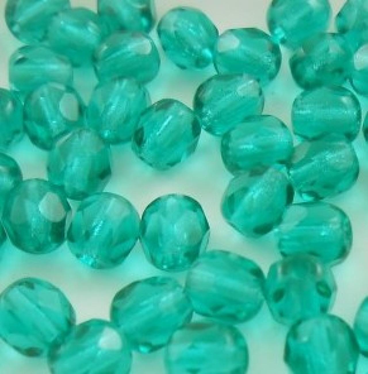 Margele Cehesti Fire-Polish 4mm 60220 Dk Teal