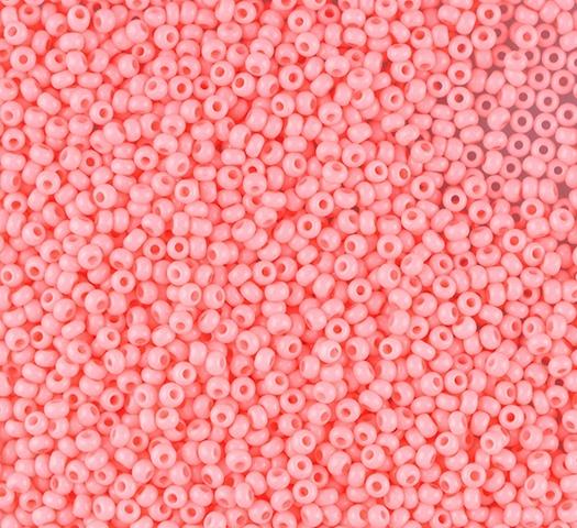 50gr Preciosa 8/0 19001/03191 Pink Dyed Chalkwhite — Imaginea 1