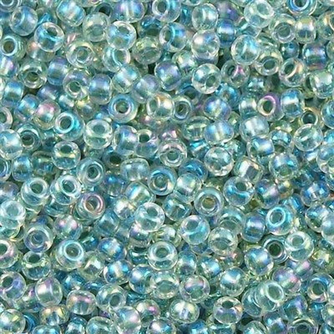 Margele de nisip Miyuki 15/0 Seafoam Lined Crystal 0263