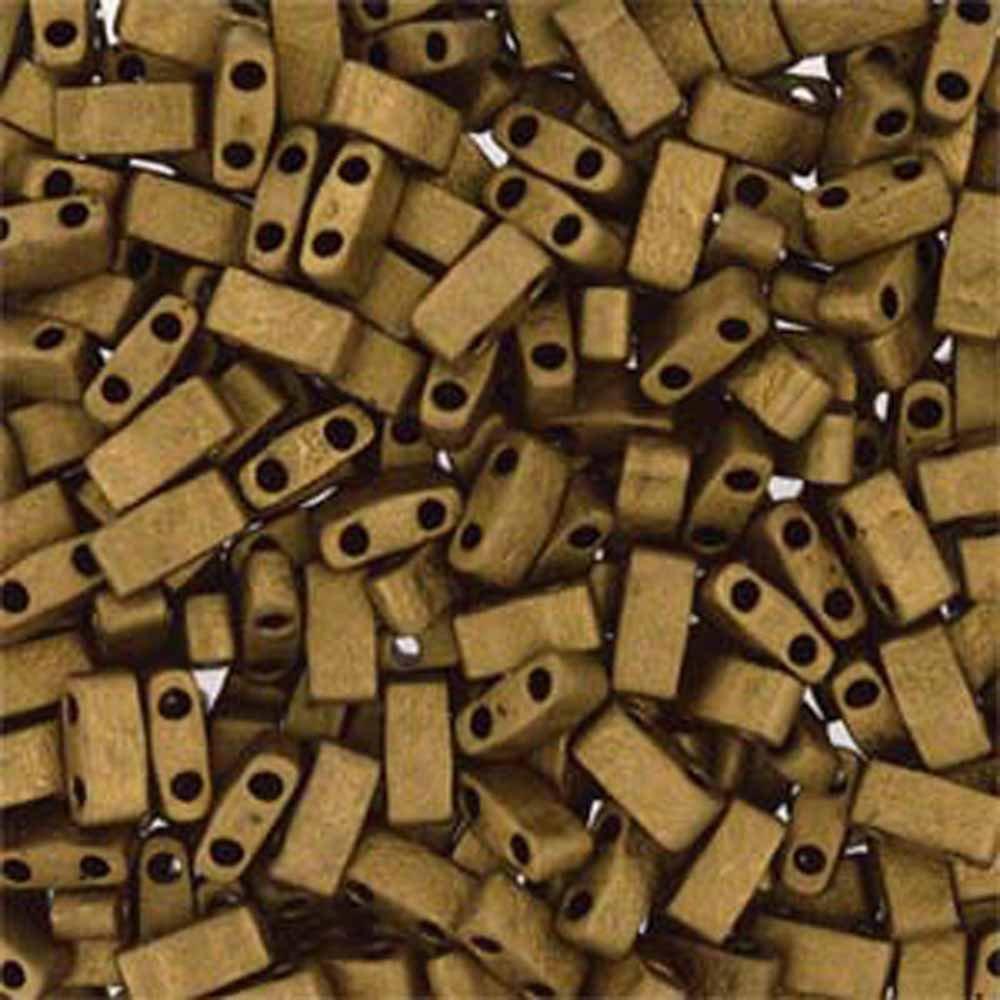 Miyuki Half Tila Matted Metallic Gold HTL2006 — Imaginea 1
