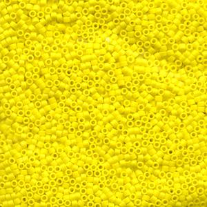 Delica 11/0 DB0751 Opaque Yellow Matted — Imaginea 1