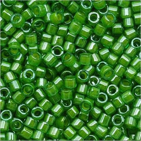 Delica 11/0 DB0274 Lined Green Lime — Imaginea 1