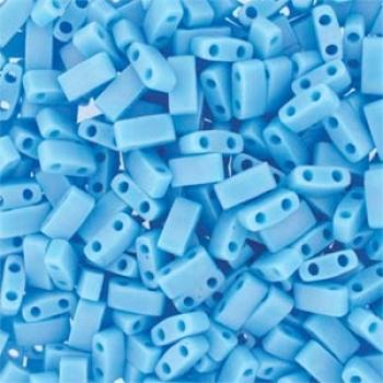 Miyuki Half Tila Opaque Turquoise Blue HTL0413 — Imaginea 1
