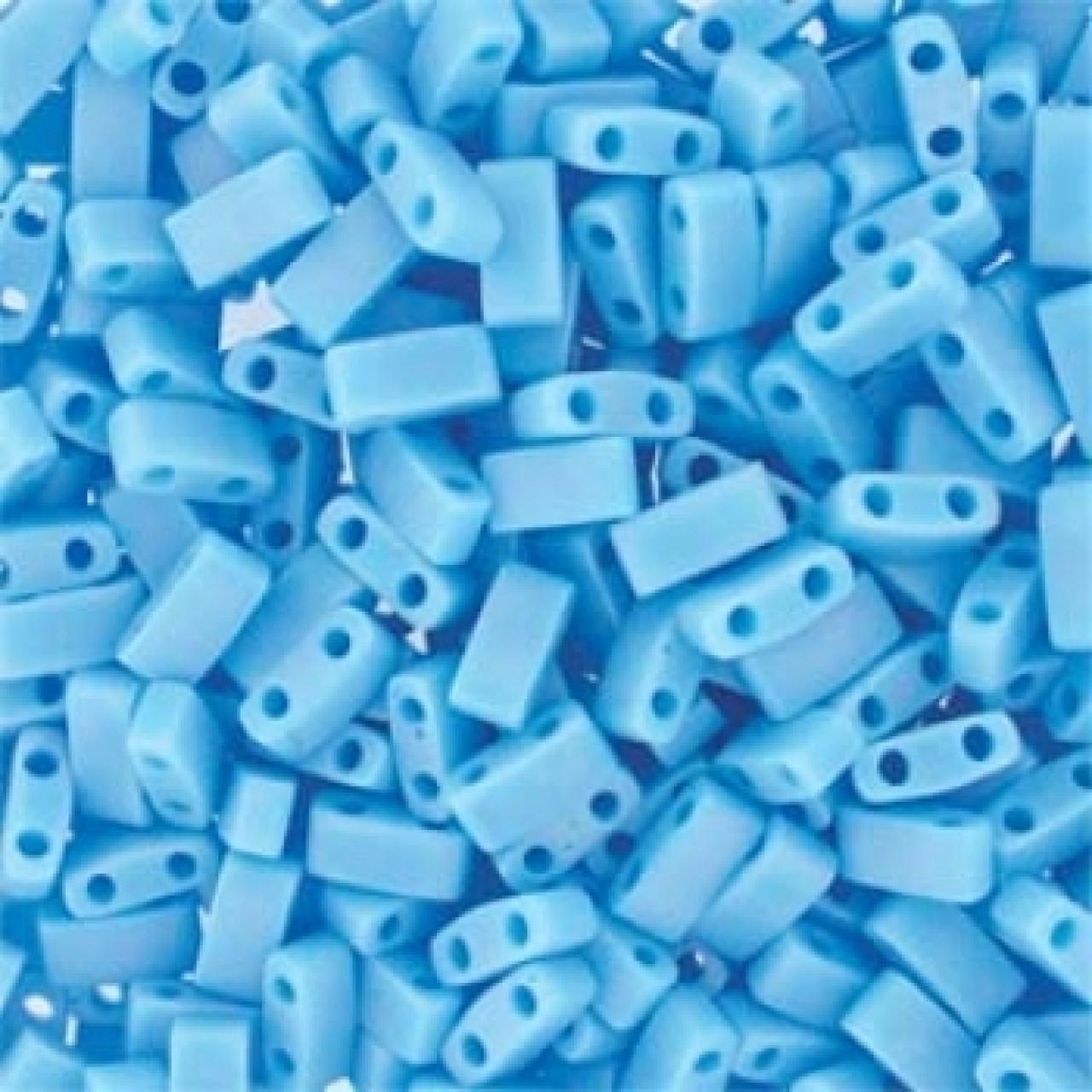 Miyuki Half Tila Opaque Turquoise Blue HTL0413