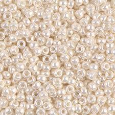 Margele de nisip Miyuki 15/0 0592 Antique Ivory Pearl Ceylon — Imaginea 1