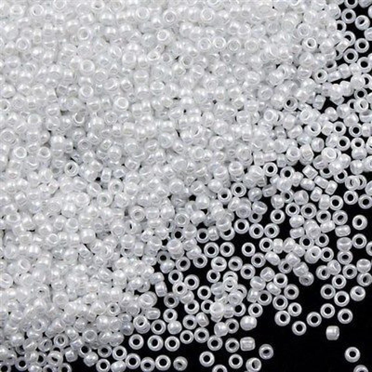Margele de nisip Miyuki 15/0 0420 White Pearl Ceylon
