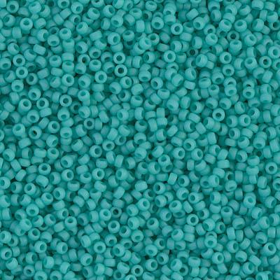 Margele de nisip Miyuki 15/0 Opaque Turquoise Green  0412 — Imaginea 1
