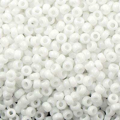 Margele de nisip Miyuki 15/0 White Chalk Opaque 0402 — Imaginea 1