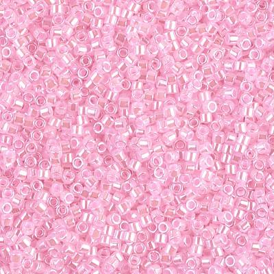 Delica 11/0 DB0244 Lined Crystal LT. Pink — Imaginea 1