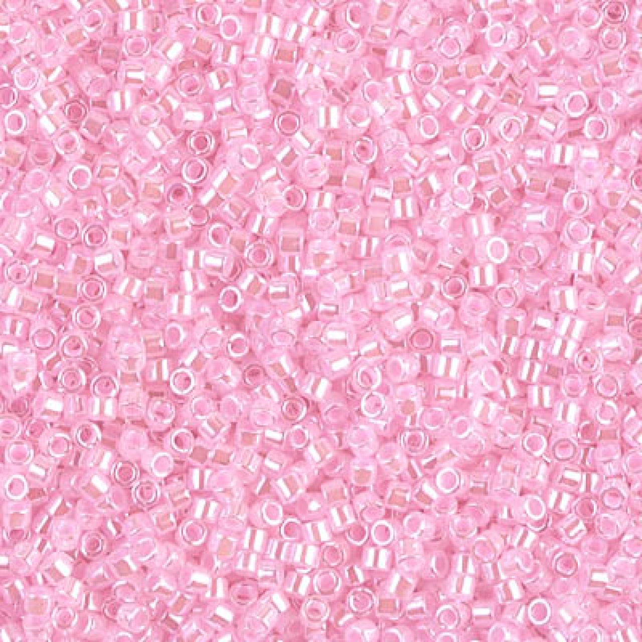 Delica 11/0 DB0244 Lined Crystal LT. Pink