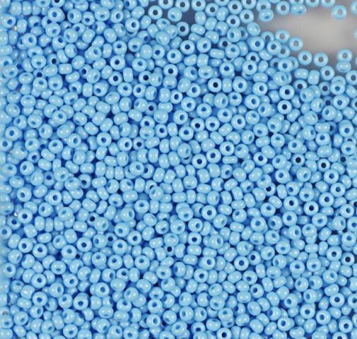 50gr Preciosa 11/0 19001/63020 Op Blue Turquoise — Imaginea 1