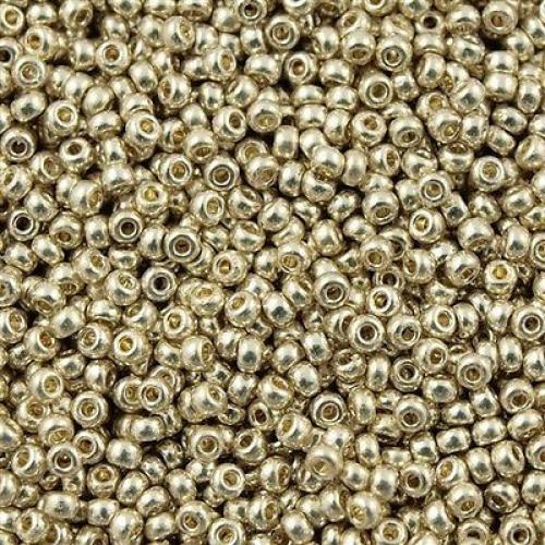 Margele de nisip Miyuki 15/0 5gr Duracoat Galvanized Silver 4201 — Imaginea 1