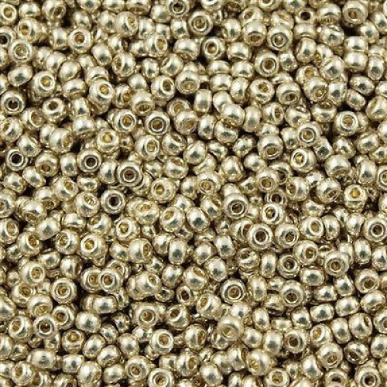 Margele de nisip Miyuki 15/0 5gr Duracoat Galvanized Silver 4201