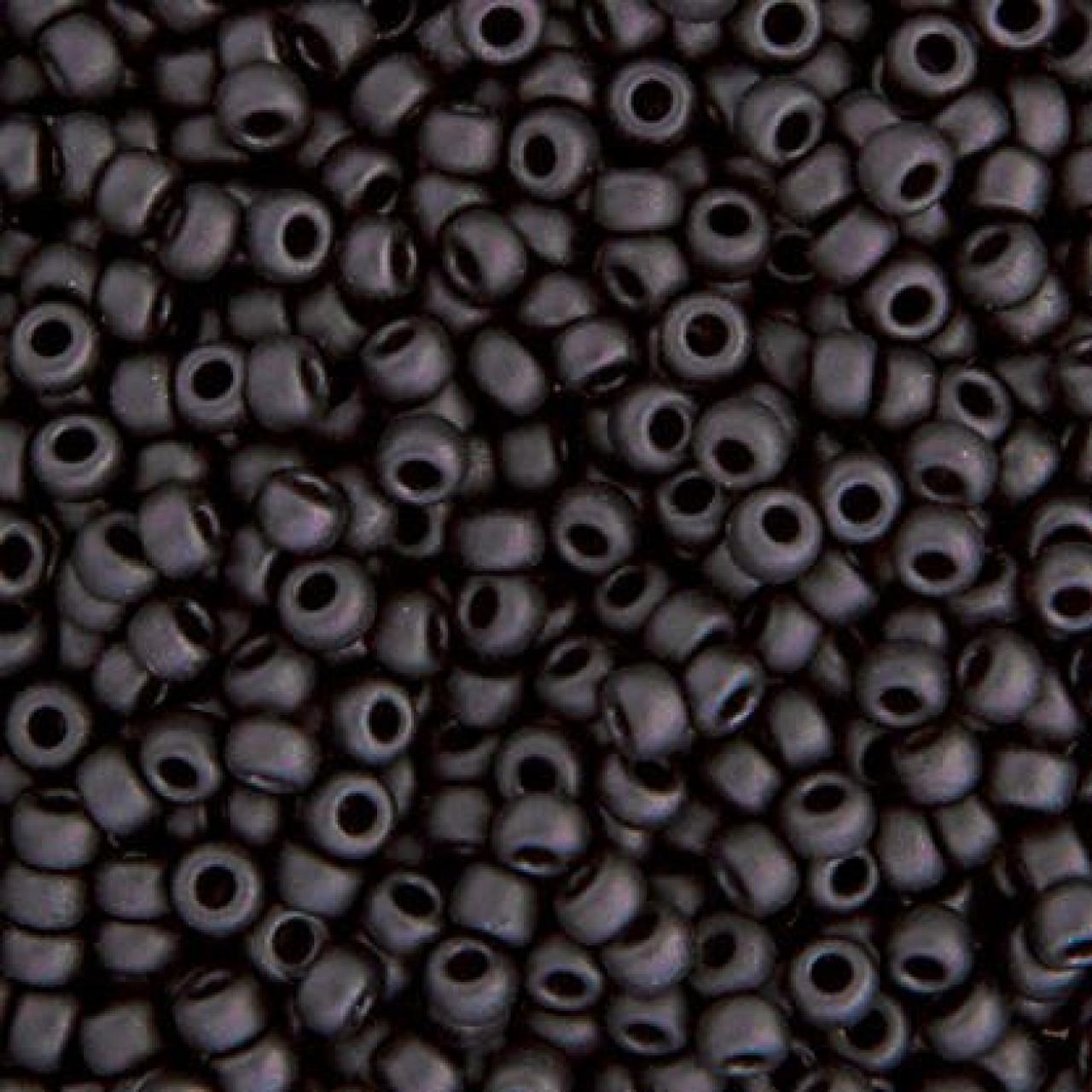Margele de nisip Miyuki 15/0 Black Matted 0401F