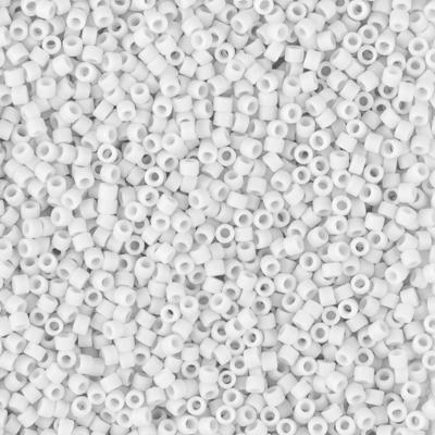 Delica 11/0 DB0750 Opaque Matted White — Imaginea 1