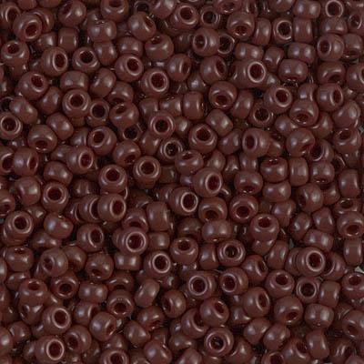 Margele de nisip Miyuki 15/0 Opaque Chocolate 0409 — Imaginea 1