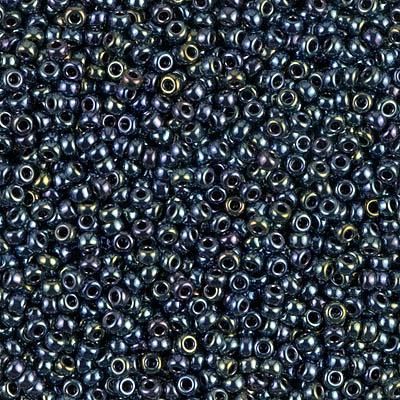 Margele de nisip Miyuki 15/0 0456 Gunmetal Iris — Imaginea 1
