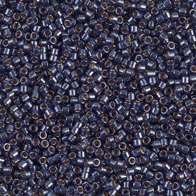 Delica 11/0 DB0278 Lined Dark Blue Luster — Imaginea 1