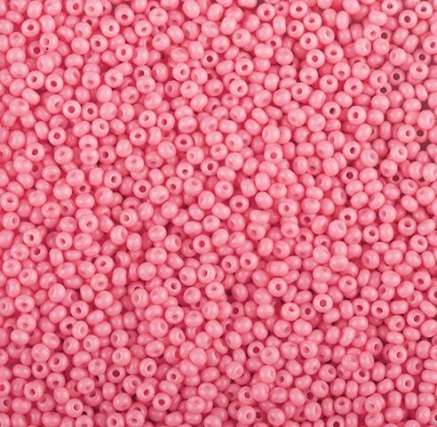 50gr Preciosa 11/0 19001/03691 Pink Dyed Chalkwhite — Imaginea 1