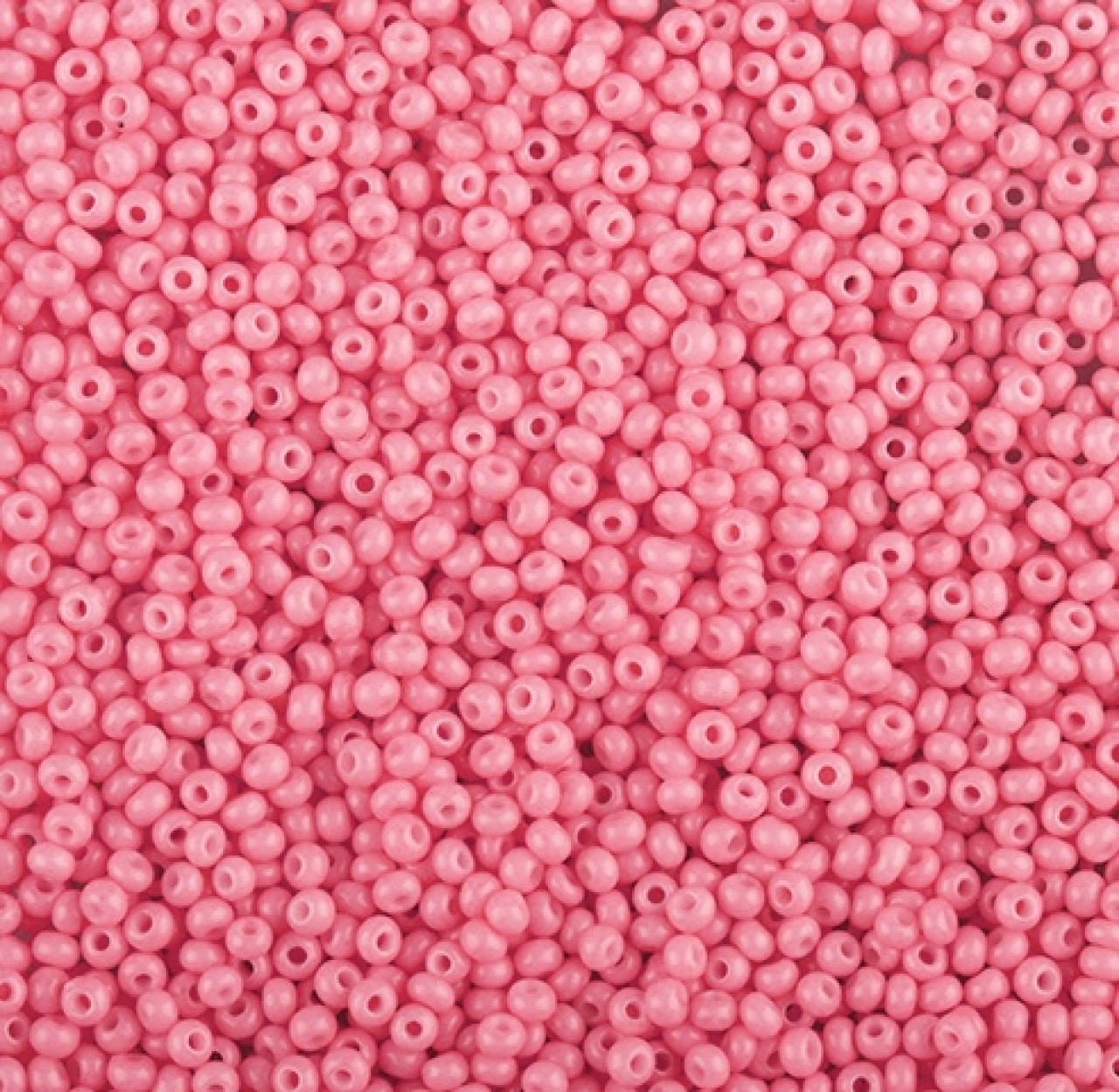 50gr Preciosa 11/0 19001/03691 Pink Dyed Chalkwhite