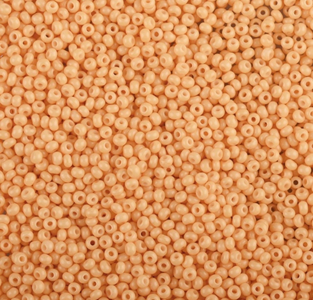 50gr Preciosa 11/0 19001/03683 Orange Dyed Chalkwhite