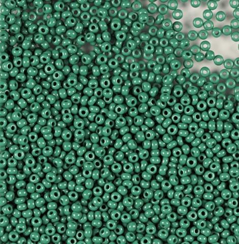 50gr Preciosa 11/0 19001/53240 Op Pine Green — Imaginea 1