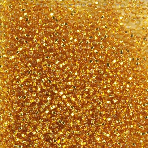 50gr Preciosa 11/0 19001/17070 Silverlined Topaz — Imaginea 1