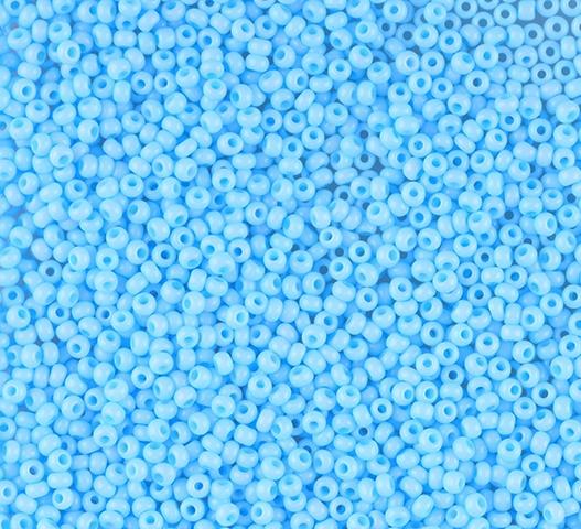 50gr Preciosa 11/0 19001/03134 Blue Dyed Chalkwhite — Imaginea 1