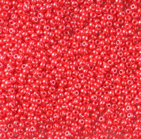 50gr Preciosa 10/0 19001/98170 Op Red Corai Sfinx — Imaginea 1