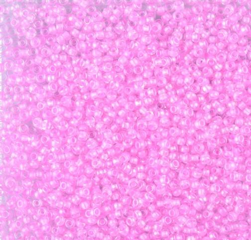 50gr Preciosa 10/0 19001/58523 Crystal Colour Lined Violet Rainbow — Imaginea 1