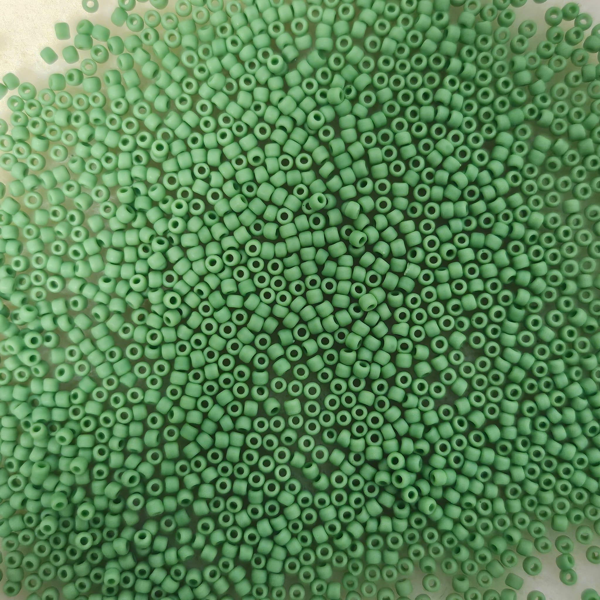 Margele Toho 11/0 0047F Opaque Frosted Mint Green — Imaginea 1