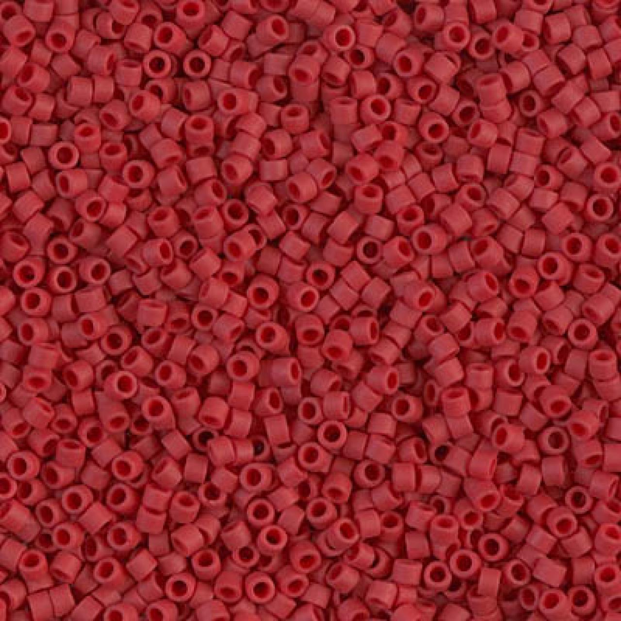 Delica 11/0 DB0796 Opaque Maroon Matted Dyed
