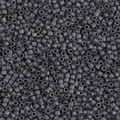 Delica 11/0 DB0306 Dark Grey Matted — Imaginea 1