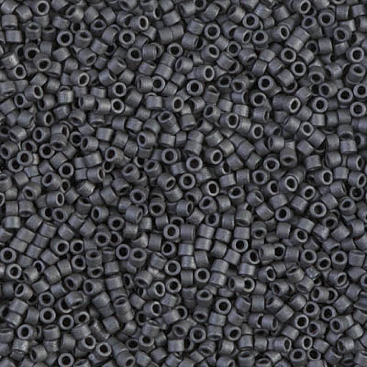 Delica 11/0 DB0306 Dark Grey Matted
