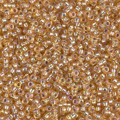 Margele de nisip Miyuki 11/0 1003 Silver Lined Gold AB — Imaginea 1