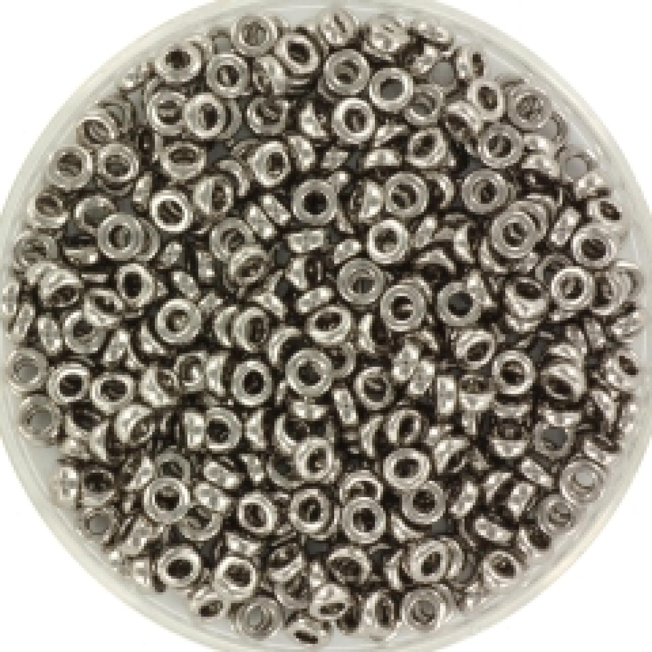 Miyuki Spacer 3x1.3mm 0190 Nickel Plated