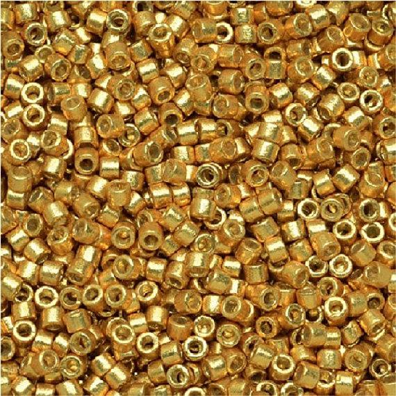 Delica 11/0 DB1832 Duracoat Galvanized Gold — Imaginea 1