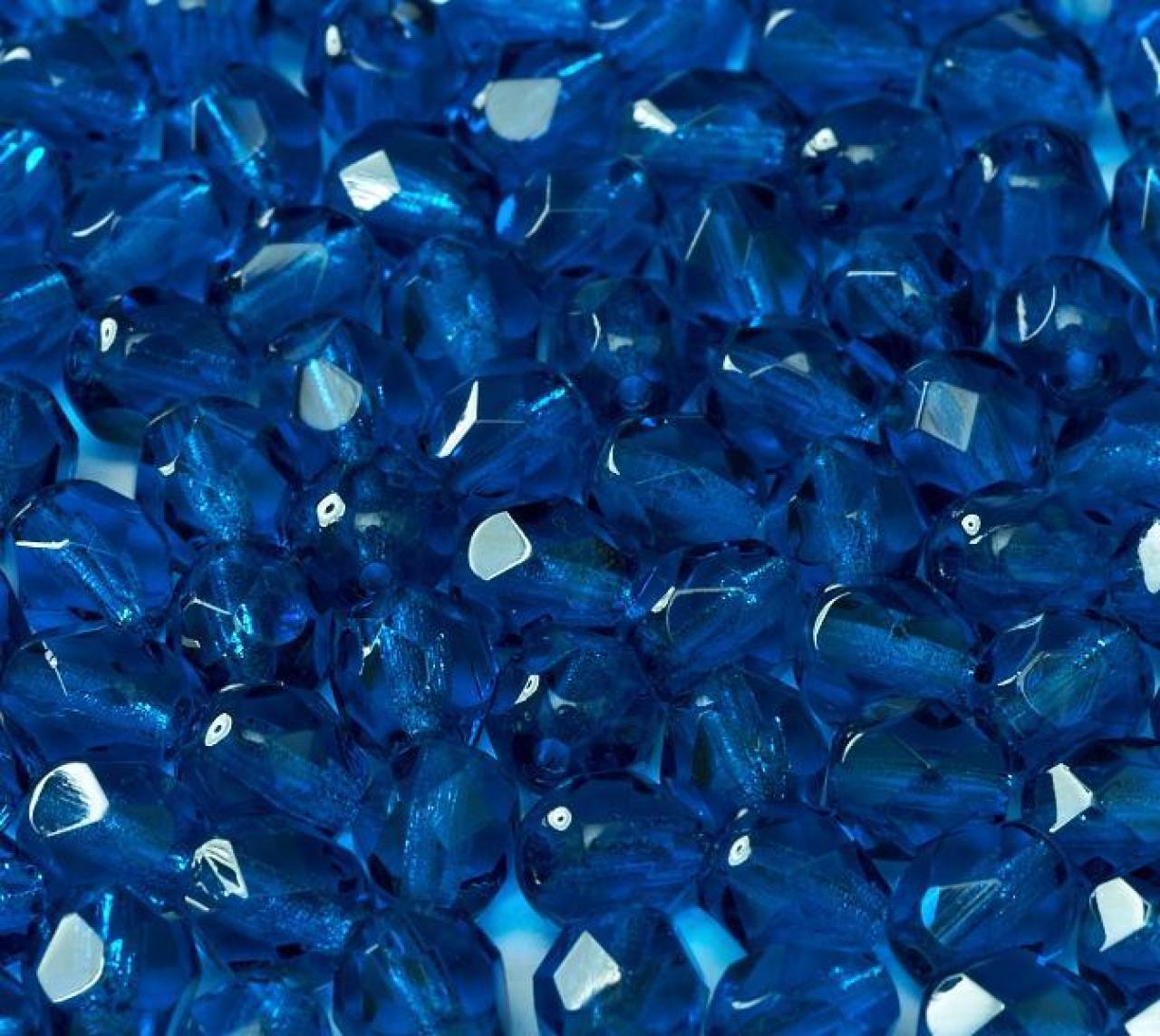 Margele Cehesti Fire-Polish 6mm 60080 Cobalt
