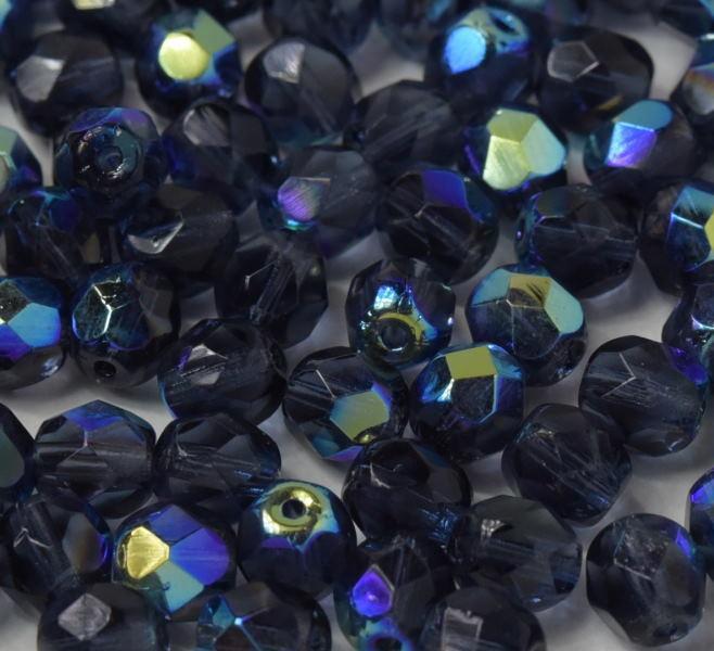 Margele Cehesti Fire-Polish 6mm 28701/30330 Montana Blue AB — Imaginea 1