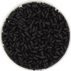 Miyuki Bugle 3mm 0401F Black Matted — Imaginea 1