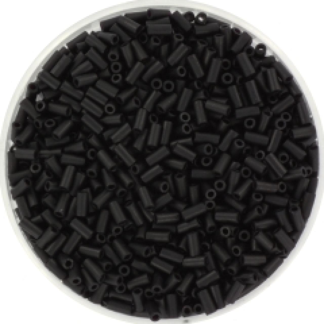 Miyuki Bugle 3mm 0401F Black Matted