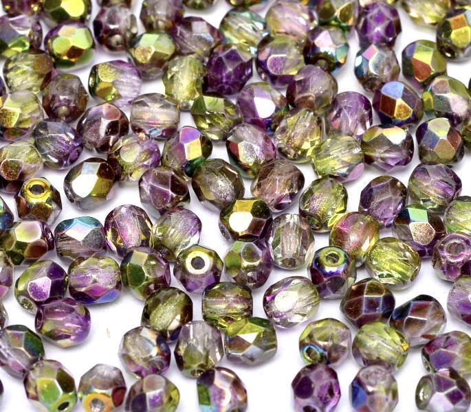 Margele Cehesti Fire-Polish 6mm 95000/00030 Crystal Vitrail Light — Imaginea 1