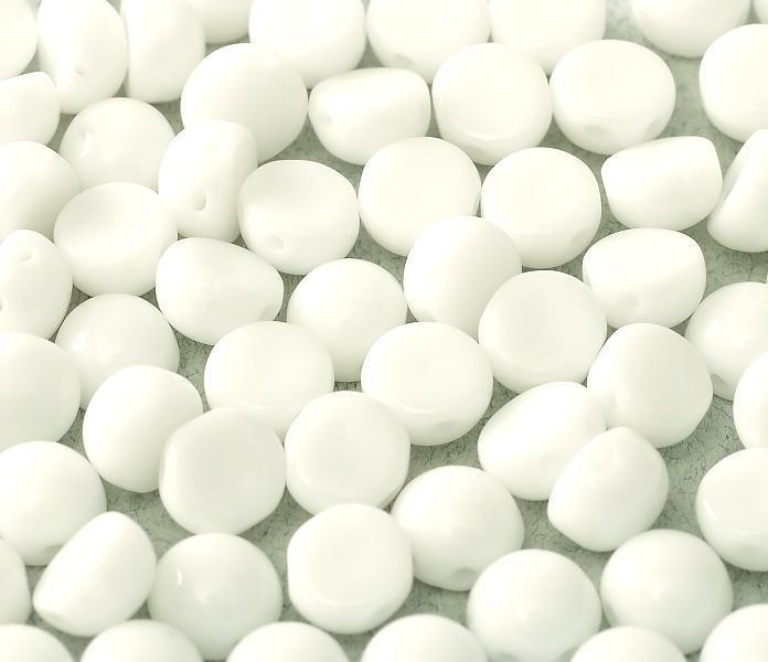 2-hole Cabochon 6 mm 03000 Chalk White — Imaginea 1