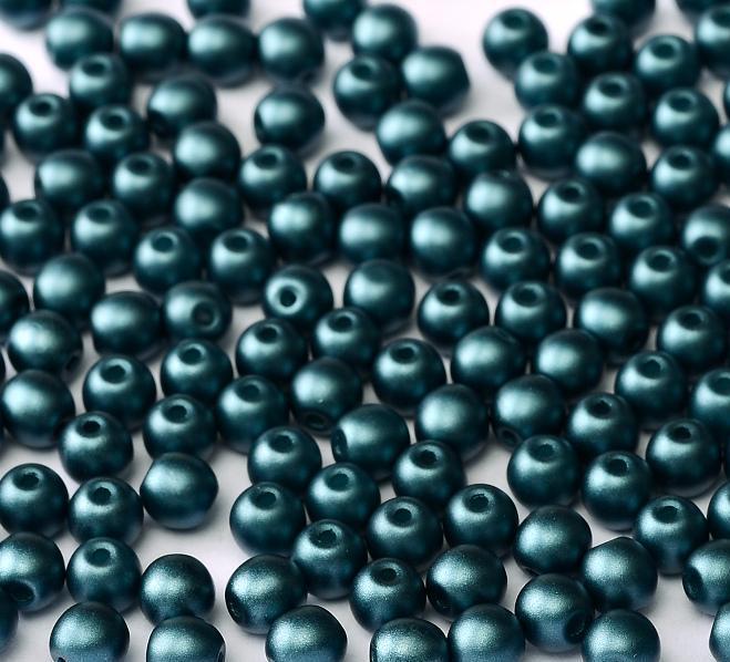 Margele Rotunde 3mm 02010/25033 Pastel Petrol — Imaginea 1
