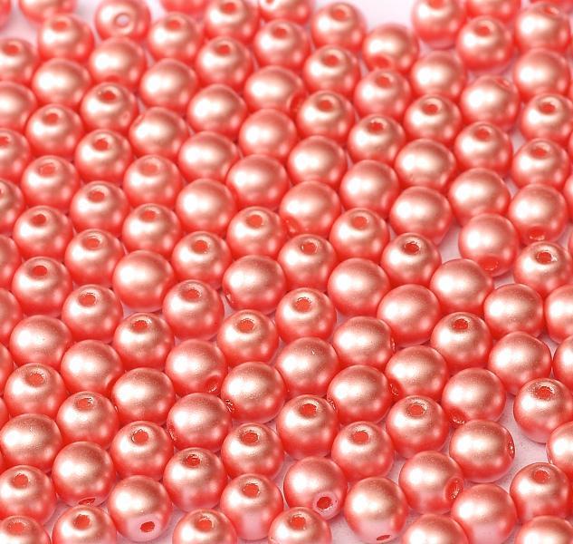 Margele Rotunde 3mm 25007 Pastel Lt Coral — Imaginea 1