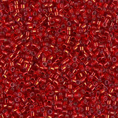 Delica 11/0 DB0602 Silver Lined Red Dyed — Imaginea 1
