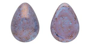 Cabochon Sticla 18x13mm P63010 Sky Blue Coral Luster — Imaginea 1
